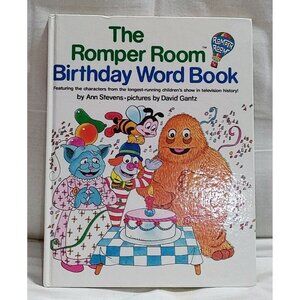 The Romper Room Birthday Word Book, Ann Stevens, David Gantz, 1st Printing, 1984